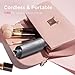 Cordless Automatic Curling Iron - TYMO CURLGO Rotating Hair Curler 1 Inch Rechargeable with 60Min Runtime, 1.5H Fast Charge, 65W Corded Instant Use, Ceramic Curling Wand for Medium Hair (14”-22”)