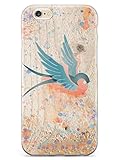 Inspired Cases - Compatible with iPhone 6/6s Case - 3D Textured Protective Phone Case for Apple iPhone 6/6s - Swallow Bird - Orange