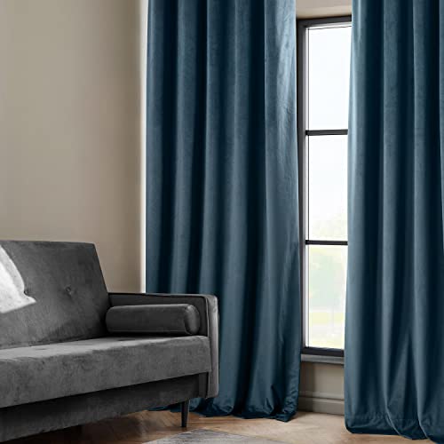HPD Half Price Drapes Heritage Plush Velvet Curtains 108 Inches Long Room Darkening Curtains for Bedroom & Living Room 50W x 108L - Image 3