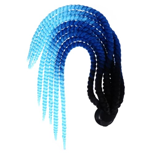 balacoo 3pcs Forever Braids Helmet Wig Motorcycle Helmet Ornament Stylish