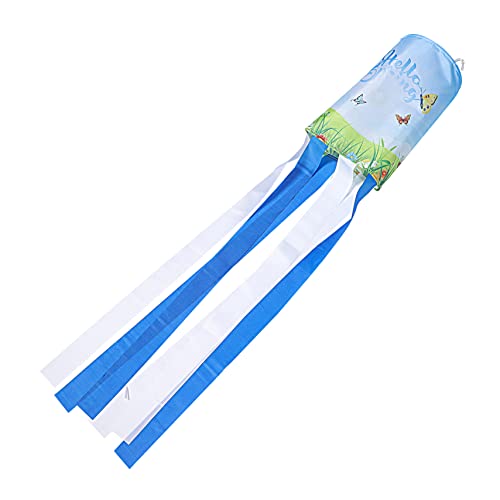 FUNOMOCYA Garden Windsock Decoration Hanging Windsock for Outdoor Use with Streamers for Garden Decor and Wind Direction Indicator