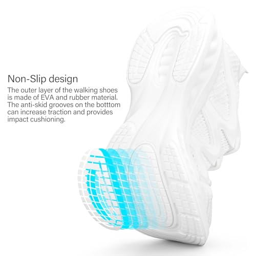 Image of Pujcs Women Shoes Lightweight Tennis Shoes Non Slip Gym Workout Shoes Breathable Mesh Walking Womens Sneakers
