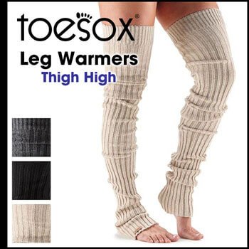 toesox Knee High/Thigh High Leg Warmers for Women, Ballet and Yoga - 80s Accessories for Women2