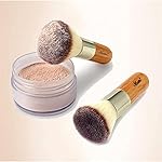 Matto Makeup Brush Set 2 Pieces Face Blush Kabuki Powder Foundation Makeup Brushes for Mineral BB Cream - Image 3