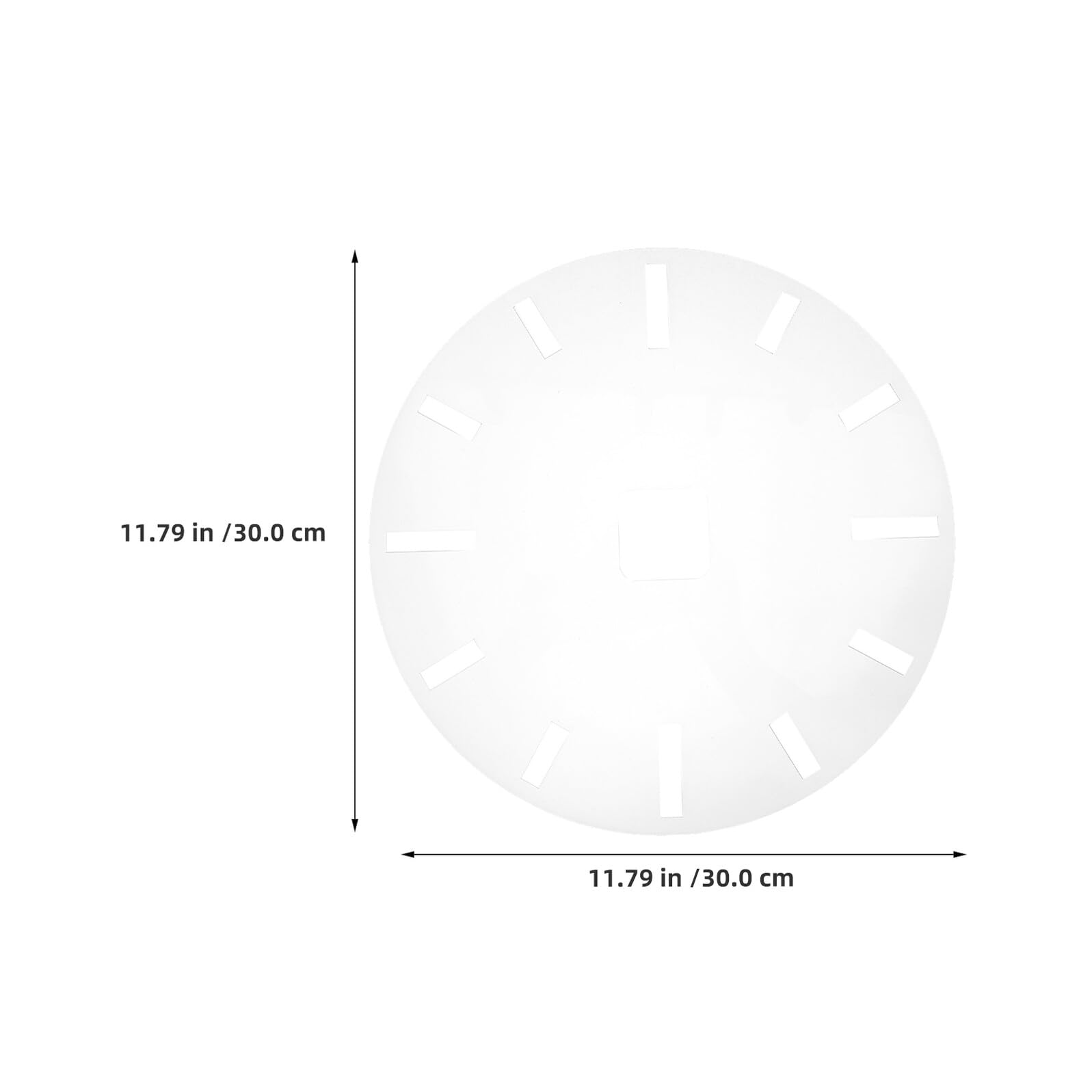 Plantillas de Reloj Acrílicas 2 Piezas para Fresadora Plantilla de Incrustación Circular para Carpintería DIY de Números para Tablero de Reloj Herramienta de Dibujo y Decoración