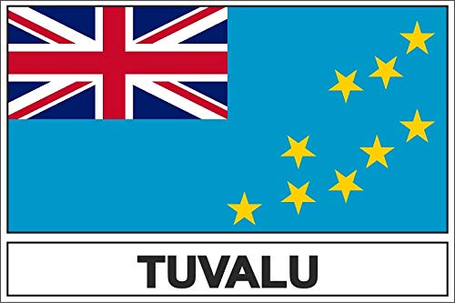 Akachafactory Autocollant Sticker Drapeau TUV Tuvalu