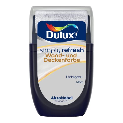 Dulux Simply Refresh Wand- und Deckenfarbe - Lichtgrau – Tester 30 ml - Erfrischende, langlebige Innenfarbe für ein schönes Zuhause Dulux Simply Refresh Wand- und Deckenfarbe - Lichtgrau – Tester 30 ml - Erfrischende, langlebige Innenfarbe für ein schönes Zuhause