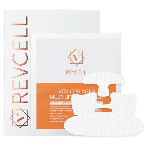 Revcell Vita Collagen Full Face Lifting Mask / 5sheets / 95g / Wh...