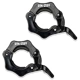 PROTONE Collar con abrazadera de barra y mancuerna de 1 pulgada con liberación rápida de 2,5 cm / 25 mm para levantamiento de pesas (1 pulgada NEGRO)