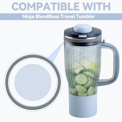 Image of 2 PCS Seal Replacement for Ninja BlendBOSS Personal Smoothie Tumbler, Food-Grade Silicone Gasket Compatible With Ninja BlendBOSS Travel Tumbler, Leak-Proof & Durable