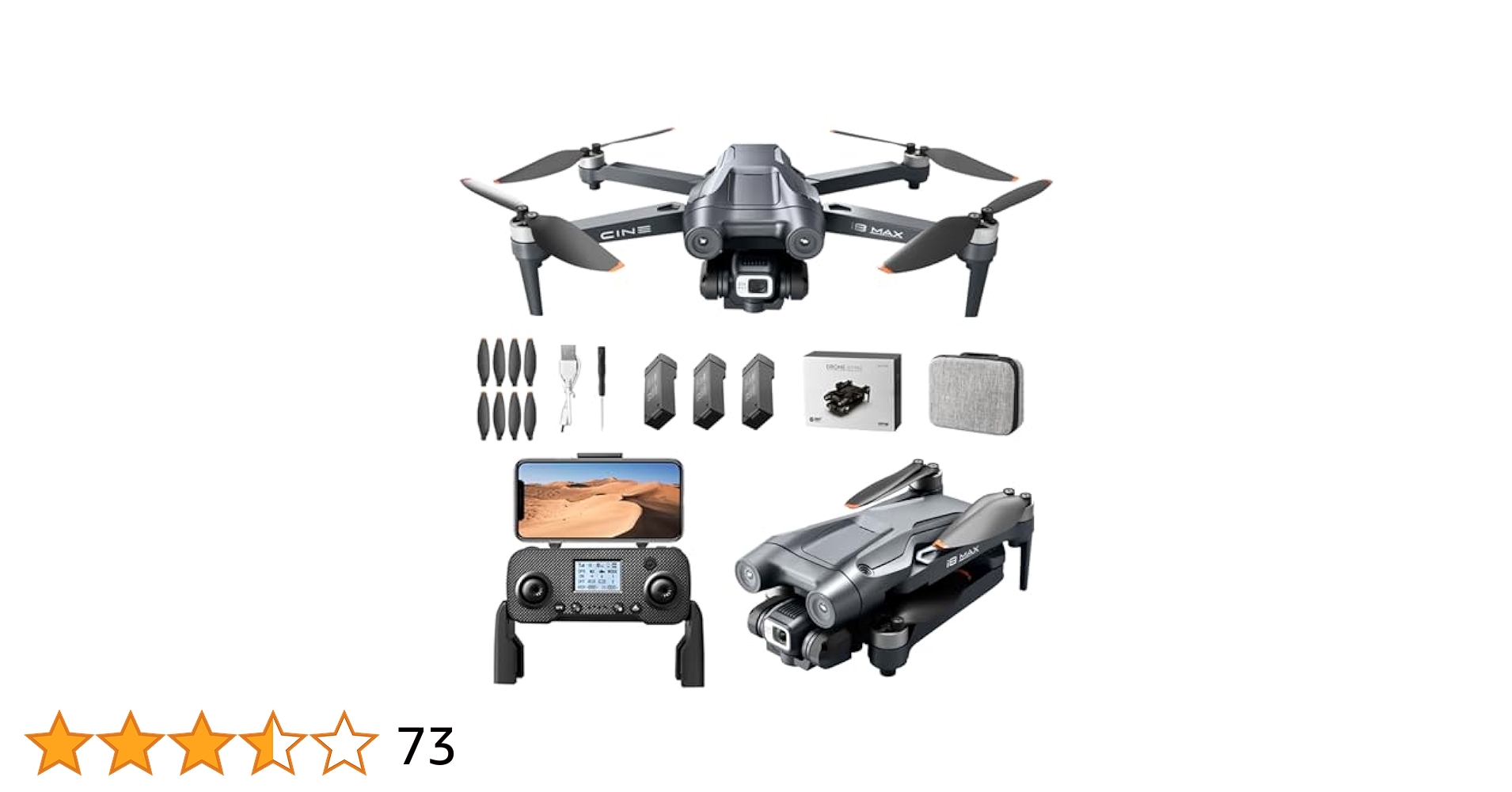 4K GPS Drone With Camera - 50-Min Flight Time, Obstacle Avoidance For Adult Beginners