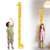 Giraffe Growth Chart Height Ruler Wall Decal, Growth Chart for Kids, Dinosaur Height Chart for Boy Girls, Measuring Board, Kids Height for Nursery Decor,Clear&Detachable Growth Curve Char