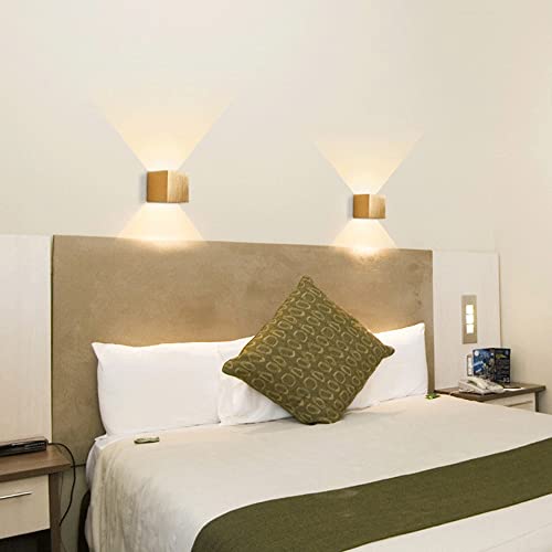 Lampada da parete a doppia testa a led, luce a