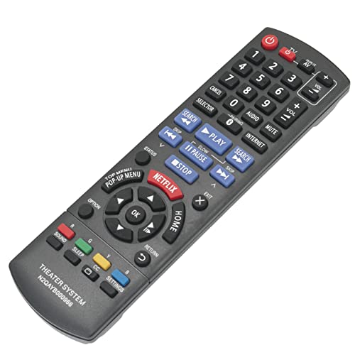 VINABTY N2QAYB000966 Replacement Remote Control Compatible with Panasonic Blu-ray Disc Home Theater SC-BTT465 SC-BTT405 SC-BTT105 SC-BTT433 SC-BTT785 SC-BTT466 SA-BTT466 SA-BTT465 SA-SABTT466 - Image 2