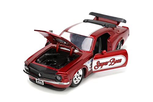 Jada Big Time Muscle 1:24 1970 Ford Mustang Boss 429 Rojo miniatura 6