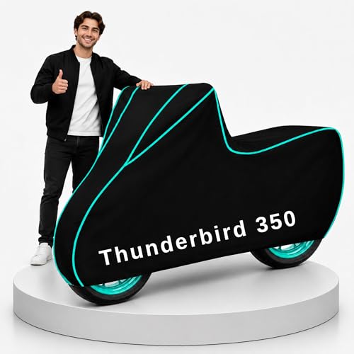 Image of My NEW Covers 100% Water Resistance Thunderbird 350 Bike Cover | Taffeta Body Cover for Rain & Sun | UV Protection, Dustproof, Scratch Resistant, Windproof, Heat Resistant, Vehicle Specific Fit