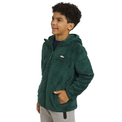 Image of Eddie Bauer Girls' Quest Plush High Pile Faux Sherpa Hooded Jacket