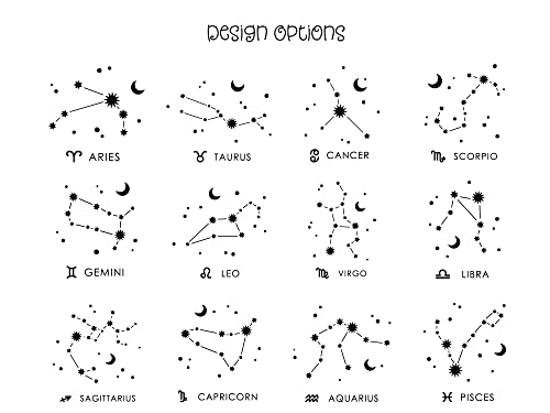 AVITO Personalized Astrology Tumbler, 22 oz Laser Engraved Tumbler, Astrology Gifts, Zodiac Signs with Constellations, Aries Cup, Scorpio Gifts, Constellation Gift, Leo Gift, Travel Mug