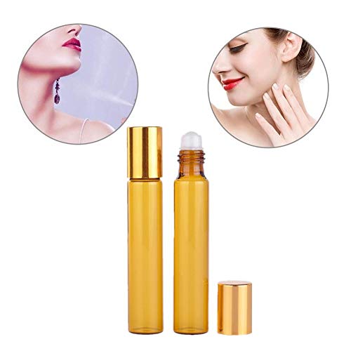 JZTRADING Aceite Esencial Aceites Esenciales Aromaterapia Aromaterapia Botellas enrollables de Vidrio para aceites Esenciales