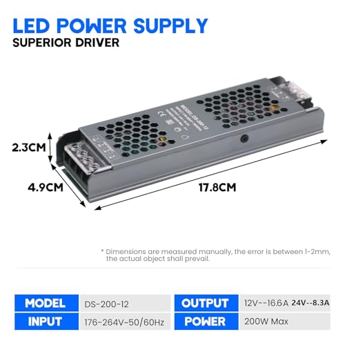 Transformateur LED silencieux 24V 200W fini les sifflements