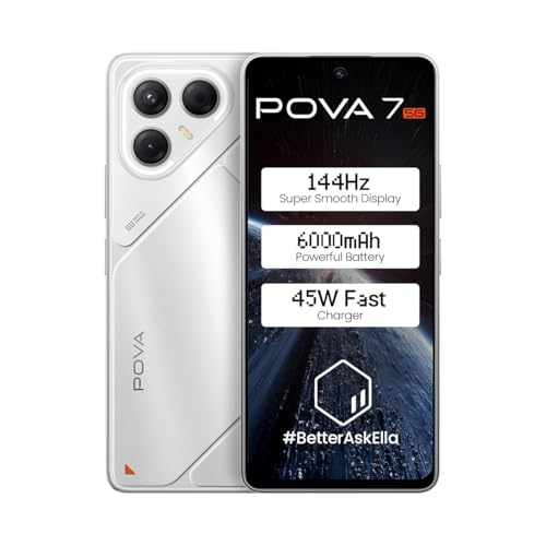 Pova 7 5G (Magic Silver, 8GB RAM, 256GB Storage) with No Cost EMI/Additional Exchange Offers