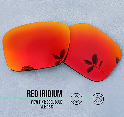 Image of Well-aimed Replacement Lenses Compatible with Oakley Flak 2.0 | Flak 2.0 XL Sunglasses - Red Iridium Polarized