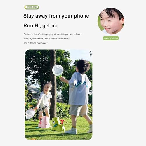 Image of AUGEN Outdoor Toys for Kids Ages 4-8, Outside Elephant Flying Disc Launcher, Spinner Catch Yard Games for Kids Ages 8-12, Christmas Birthday Gifts for Boys & Girls Toddlers (Pink)