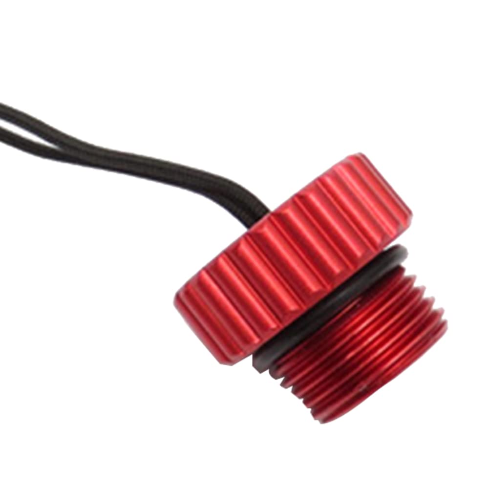 Aetherion Scuba Diving DIN Tank Valve Threaded Cover 5/8-14NPS Dust Cap Dust Plug Protector Tank Regulator Protection Cover Red - Image 4