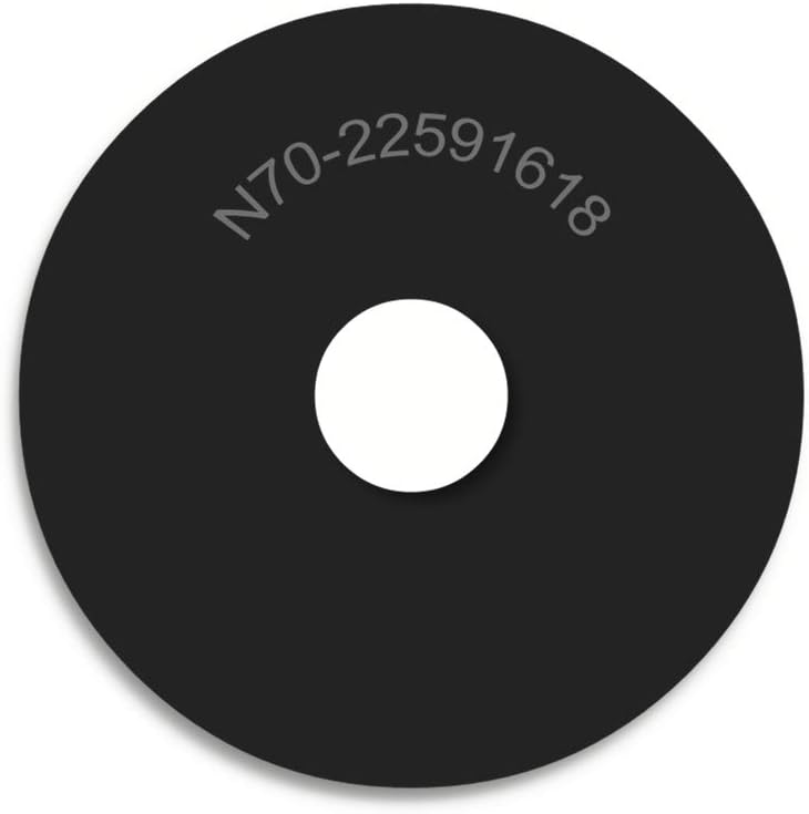 Heavy Duty Neoprene Rubber Washers - 2 1/4" OD X 9/16" ID X 1/8" Thickness - 70 Duro Primal23 Industrial Neoprene Rubber Washers (25)