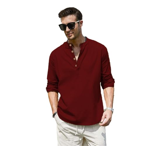 Image of Vida Loca Men Full Sleeve Solid Cotton Blend Straight Slim Fit Kurta Shirt for Men's.