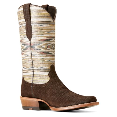 Ariat Men's Futurity Chimayo Chocolate Hippo Print 13in Sante Fe Mustard Top3