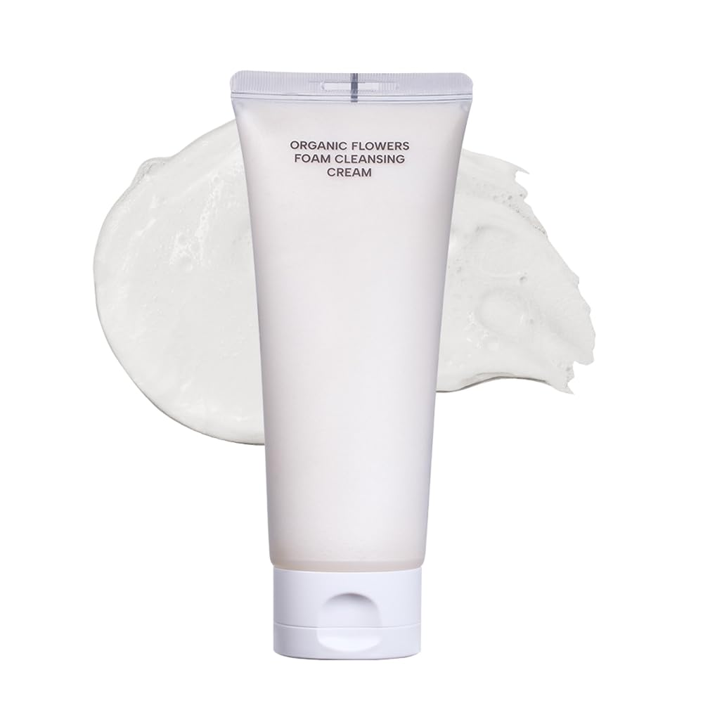 whamisa Organic Flower 200ml Naturally Fermented Bdih Certified Foam Cleansing Cream