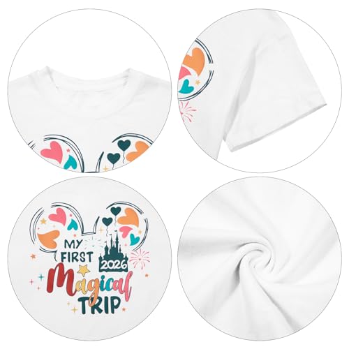 Image of Magical Shirts for Girls Animal Kingdom Shirt Kid Magic Princess T Shirt Castle Graphic Tees Summer Short Sleeve Tops