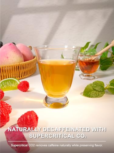 Image of TeeLux Decaf Passion Fruit & Raspberry Green Tea, Aromatic & Smooth, 100 ct