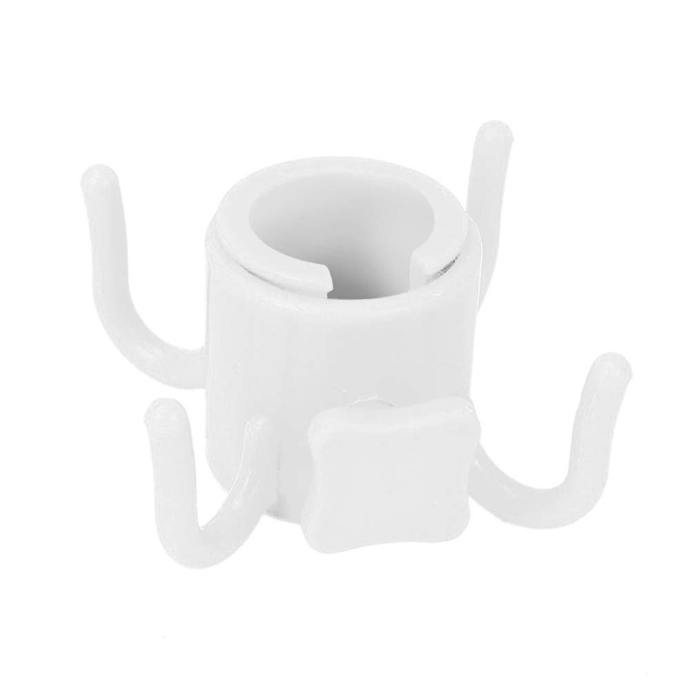 Baoniansoo Beach Umbrella Hanging Hook, 4-Prongs Towel Hat Sunglasses Holder, Multifunction Heavy Duty Plastic Camping Accessory, for Trips Outdoor Garden Pool[White]