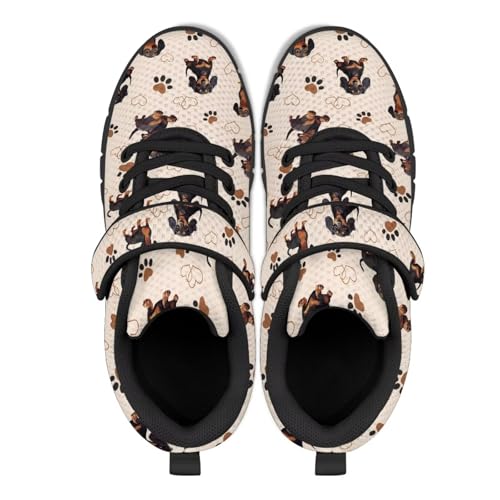 Children's Single Buckle Sneakers Girls Boys Breathable Mesh Athletic Sports Shoes Lightwight Fashion Running Shoes for Little Kids SizeUS 11-152