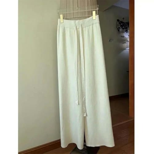 Pantalon simple tressé à jambe large coupe tailleur minimaliste - 5