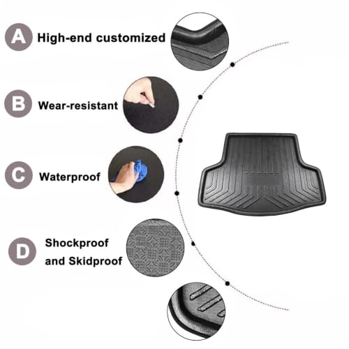 Tapis de coffre pour Versa et Almera 2012-2018 imperméable sur mesure - 3