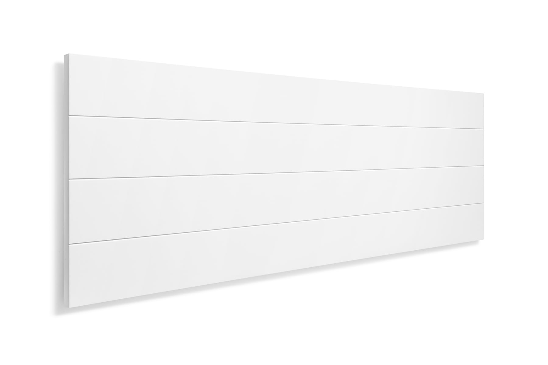 SUENOSZZZ-ESPECIALISTAS DEL DESCANSO Cabecero de Cama de Madera TREVINCA Color Blanco para Pared. Cabecero de Tablas Horizontales. Estilo Vintage, para Camas de 150