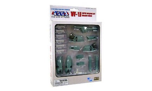 Toynami Macross 1/100 Scale Variable Fighter VF-1J Super Weapon Set Hikaru Ic...