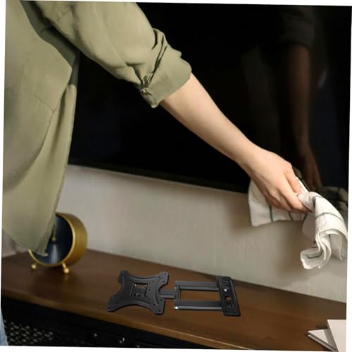 Support mural pivotant écran 32 à 43 pouces en métal noir orientable et robuste - 7
