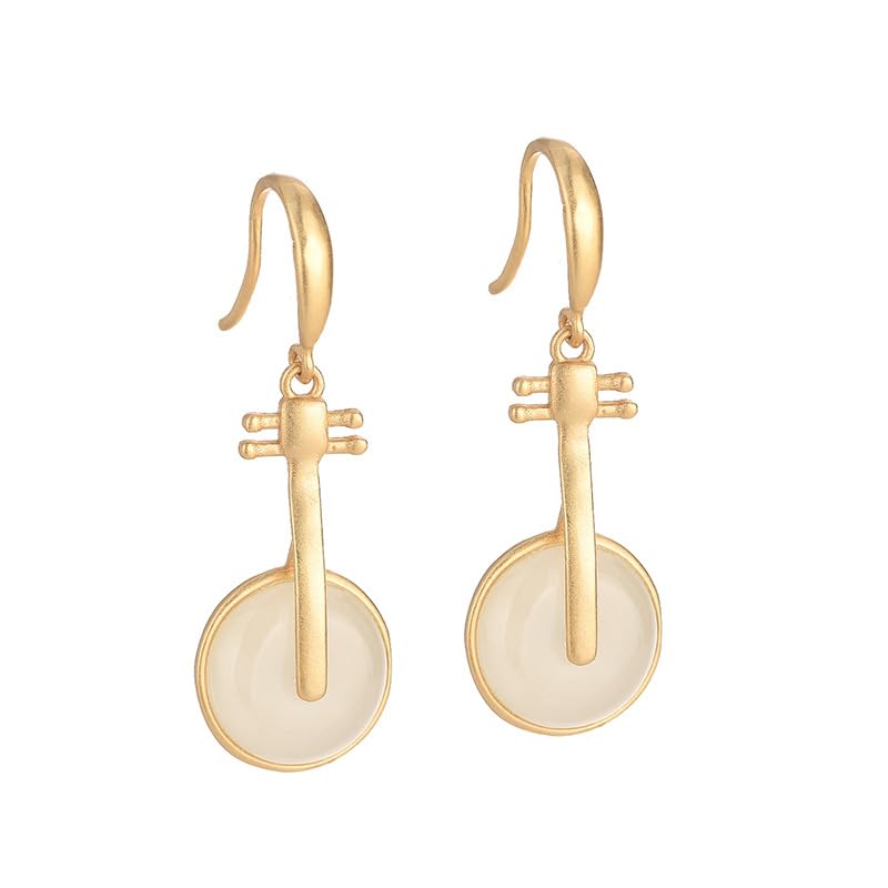 Pendientes de jade natural regalos del Día de la Madre y cumpleaños