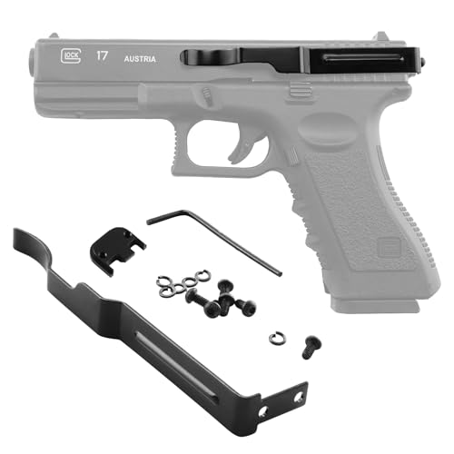 Low Profile Belt Clip for Glock Gen 5 Slim Concealed Carry Clip Compatible with Glock 17 19 22 23 24 25 26 27 28 31 32 33 34 35 36 (Excludes 42 & 43)