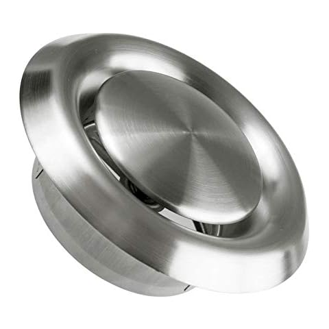 Adjustable Air Vent, HG POWER 4" Ventilation Grille Cover Stainless Steel Extractor Outlet for Bathroom Office Kitchen Ventilation Cover