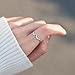 STORYJEWELLERY Sterling Silver Boob Ring, Fun Rings for Women, Silver Statement Ring, Unique Fashion Rings for Women, Funny Gifts for Friends, Size 9