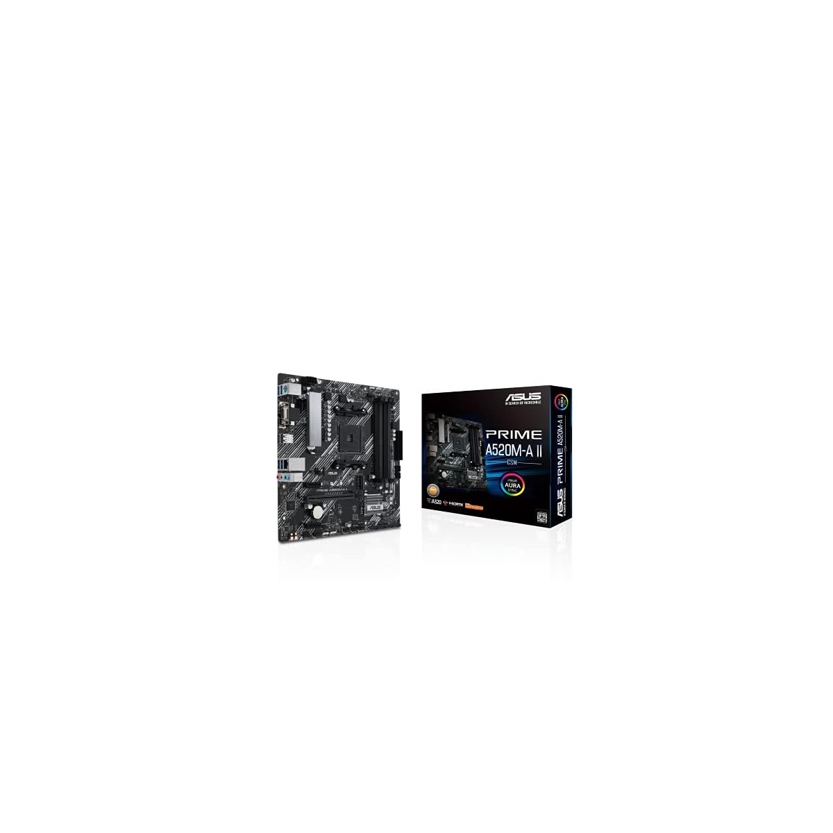 ASUS-Prime-A520M-A-IICSM-AMD-AM4-terza-generazione-Ryzen-microATX-Commercial-Scheda Madre-memoria-ECC-supporto-M2-1Gb-Ethernet-DPHDMI-21D-Sub-4K60HZ-USB32-Gen1Type-A-ARGBheader-con