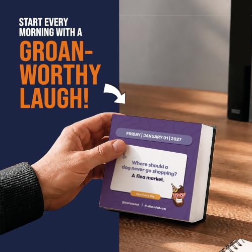 Image of 2027 Dad Joke Calendar | 365 Funny Jokes Daily Desktop Calendar