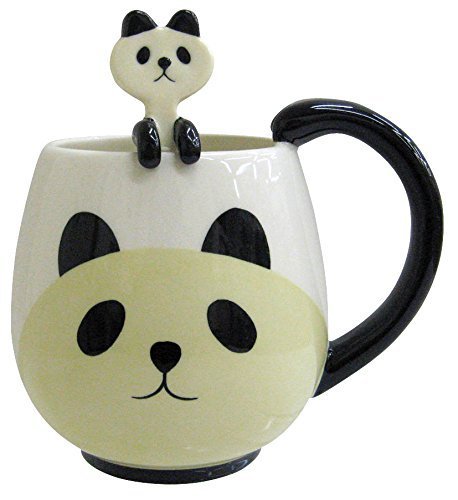 Decole Panda 12 Oz. Mug and Spoon