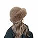 HUBGFEQ Women's Fashionable Beanie, Cute Winter Beret, Fluffy Ski and Cycling Hat, Beige