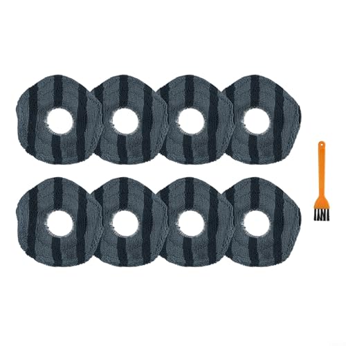 Entgoinggo Para almohadillas de fregona Eufy X10 Pro y para Omni X9 Pro, reemplazos de limpieza giratoria, accesorios de aspiradora de robot de microfibra de alta absorción para suelos de madera y